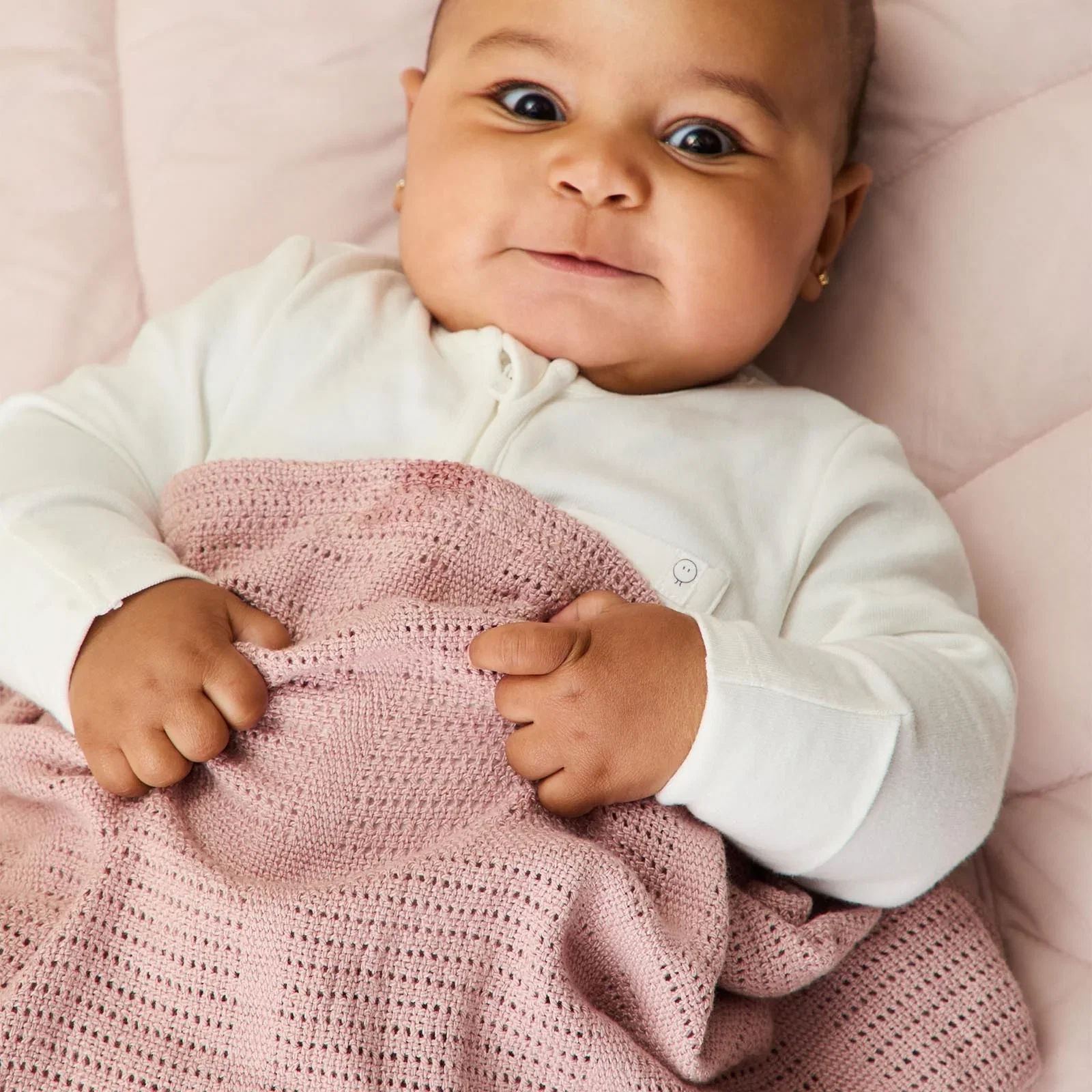 Image of Cellular Blanket - Blush