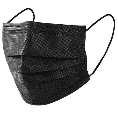 Black Disposable Non-Medical 3-Ply Face Mask (50- to 2,000-Pack)