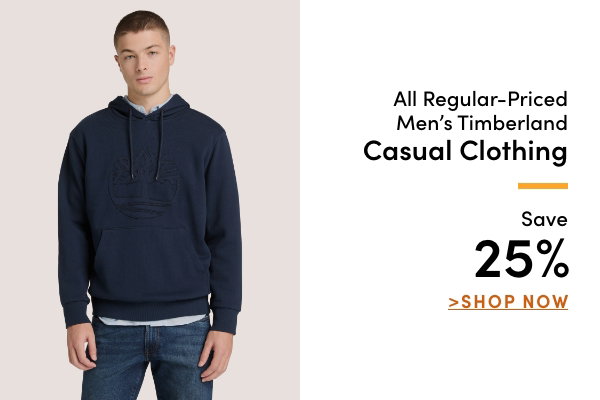 All Regular-Priced Men's Timberland Casual Clothing Save 25%