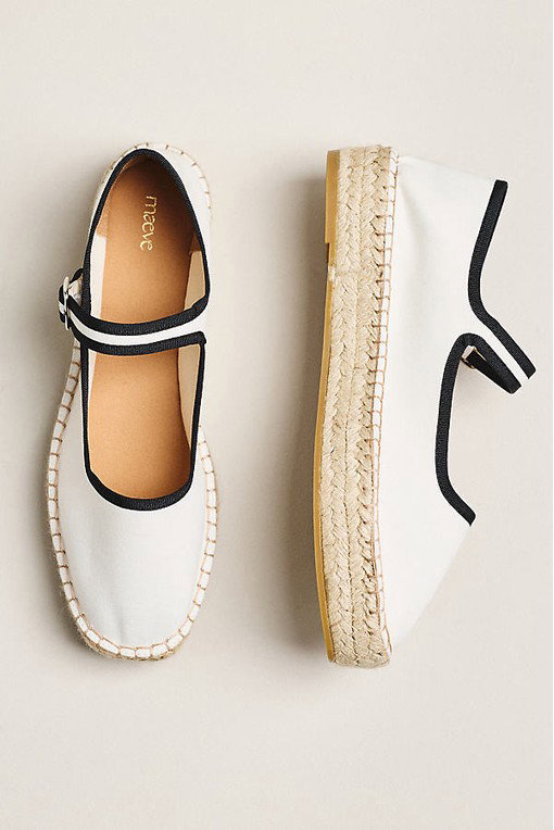 Maeve Mary Jane Espadrille Flats