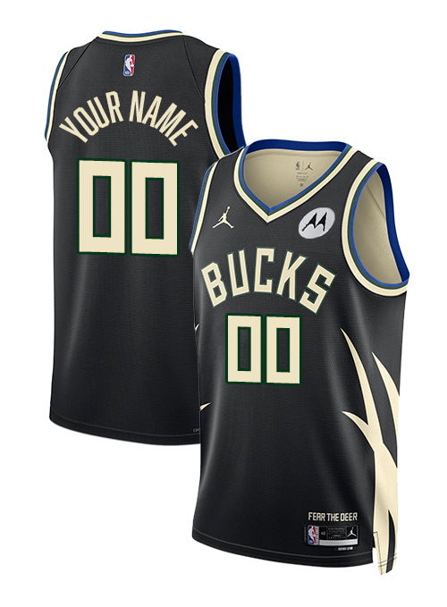 Jordan 2022 Statement Edition Custom Milwaukee Bucks Swingman Jersey