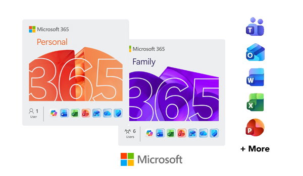 Microsoft 365 Personal Now with Copilot 12-Month Subscription