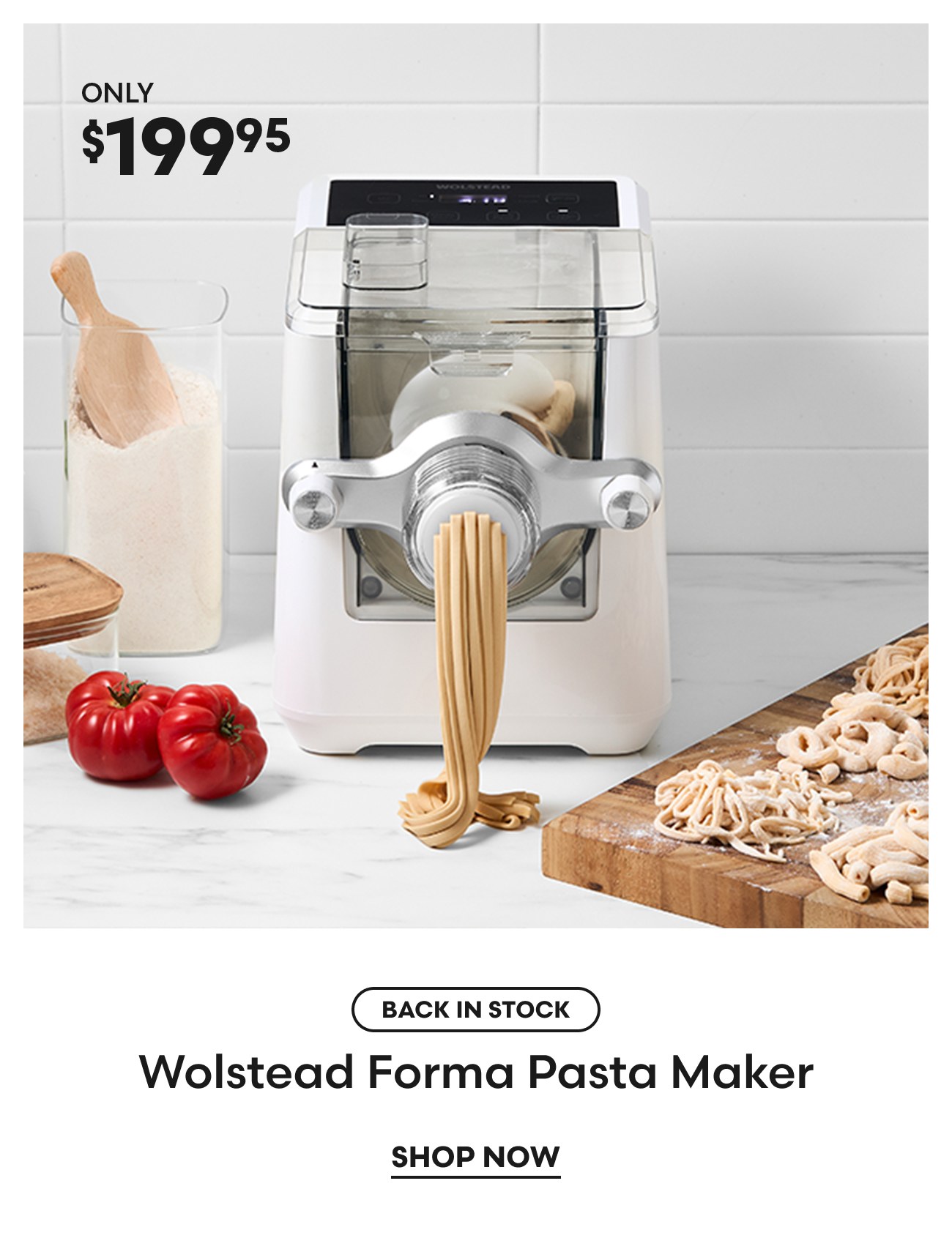 Wolstead Forma Pasta Maker White