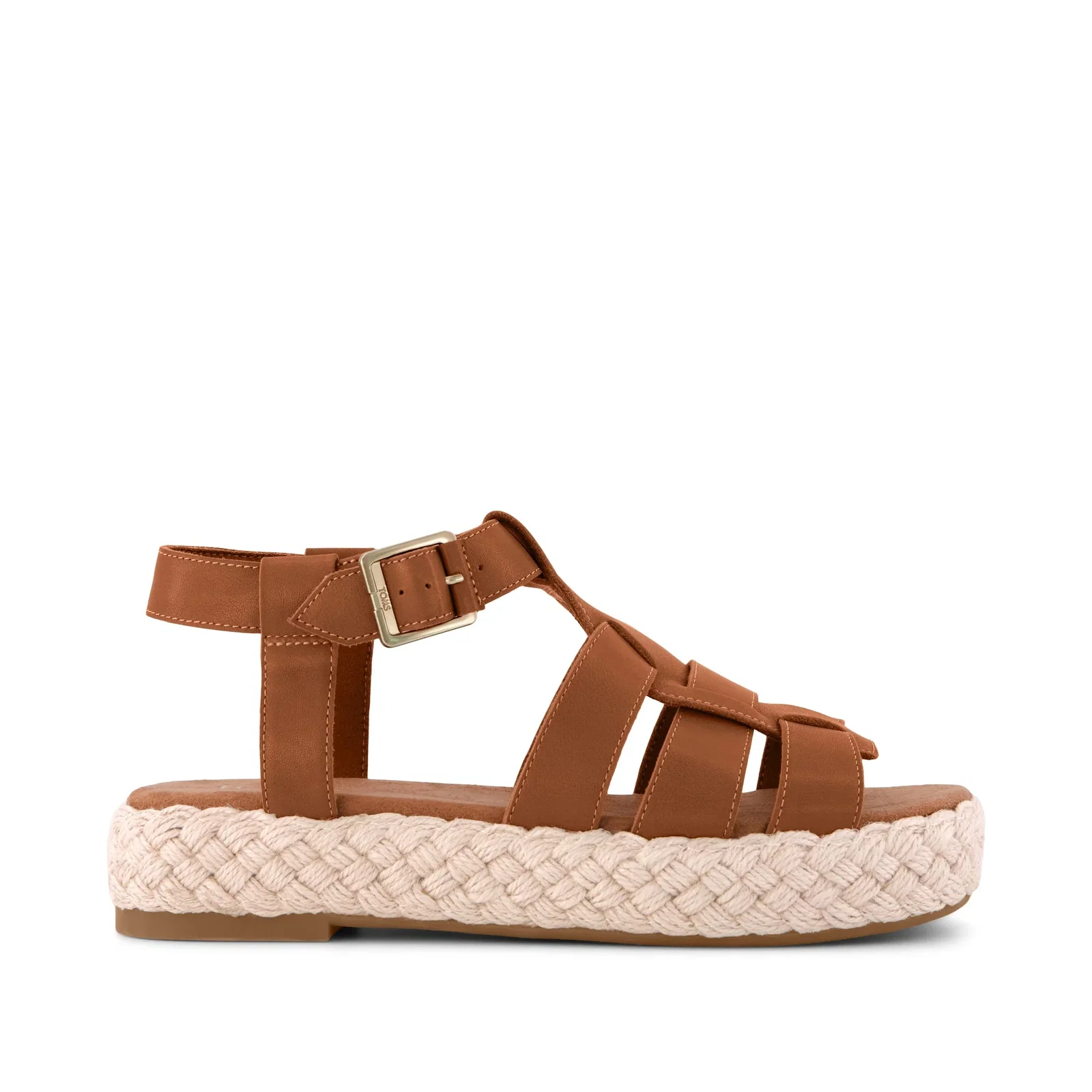 Womens Jac Fisherman Sandal Brown Sugar Leather - 5 