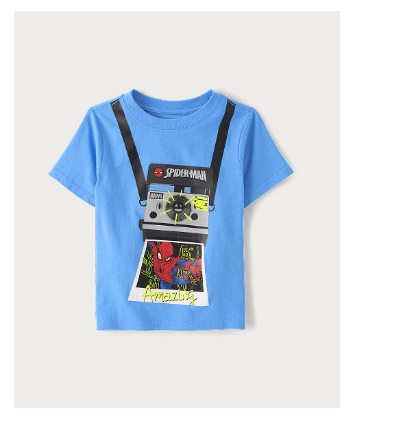 Baby And Toddler Boys Spider-Man™ Camera Graphic Tee - blue
