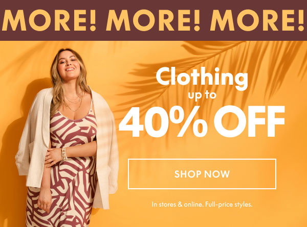 Clothing 40% Off
