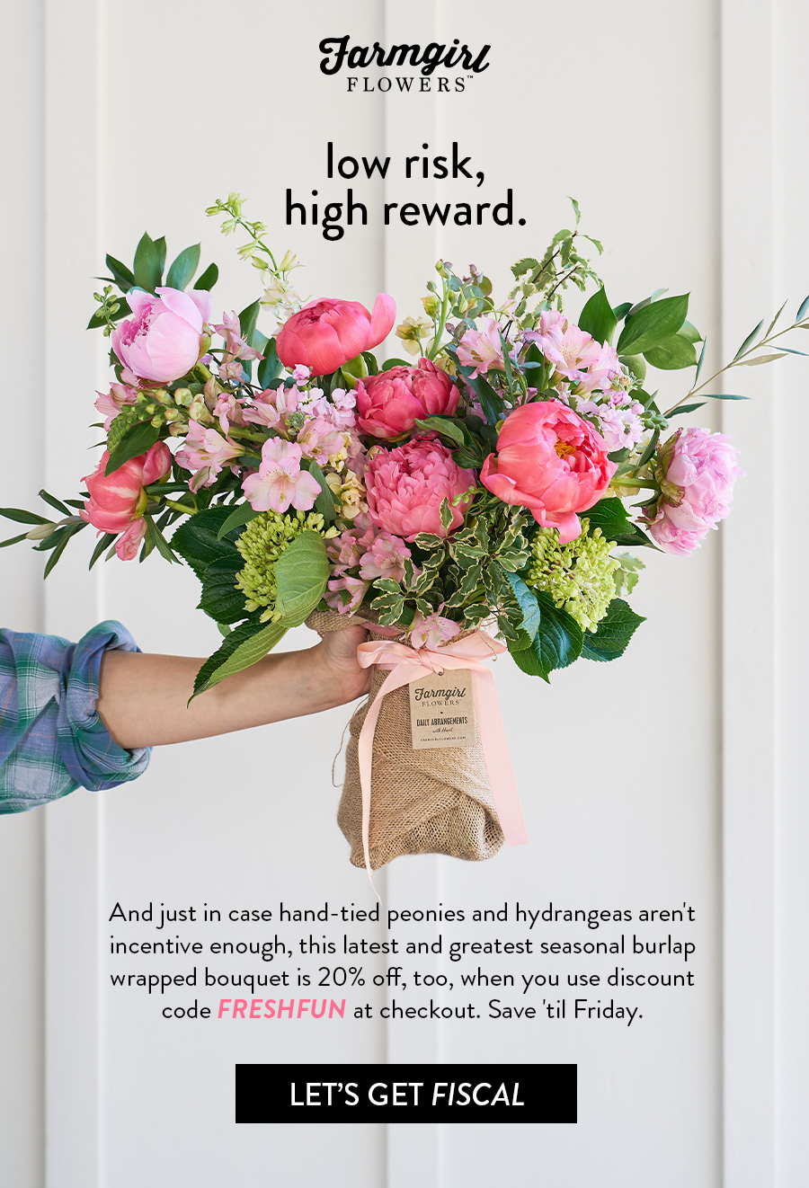 Low risk, high reward — peony &amp;amp;amp;amp;amp;amp;amp;amp;amp;amp;amp;amp;amp;amp;amp;amp;amp;amp;amp;amp; hydrangea bouquet, 20% off with code FRESHFUN