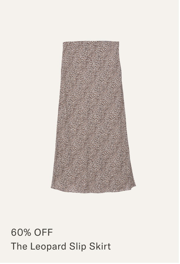 Leopard Slip Skirt