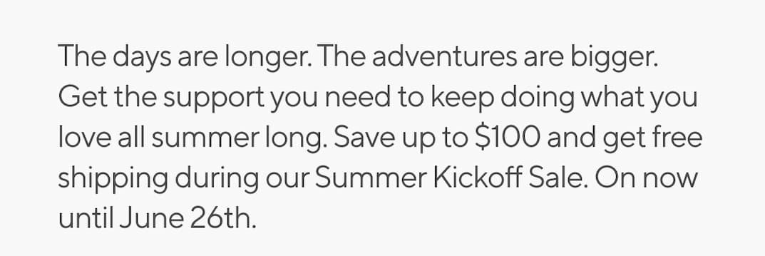 headline: Save now on our award-winning Supportive Apparel