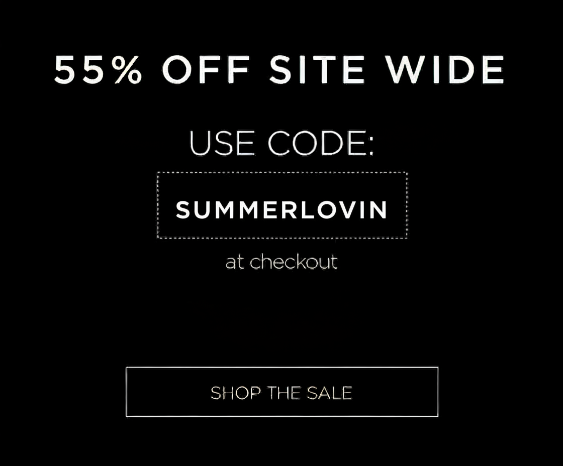 55% off site-wide with code VIPSUMMER at checkout.