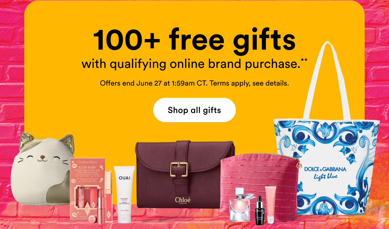 100+ free gifts