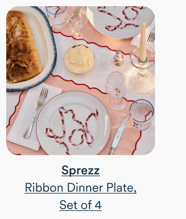 Sprezz Ribbon Dinner Plate, Set of 4