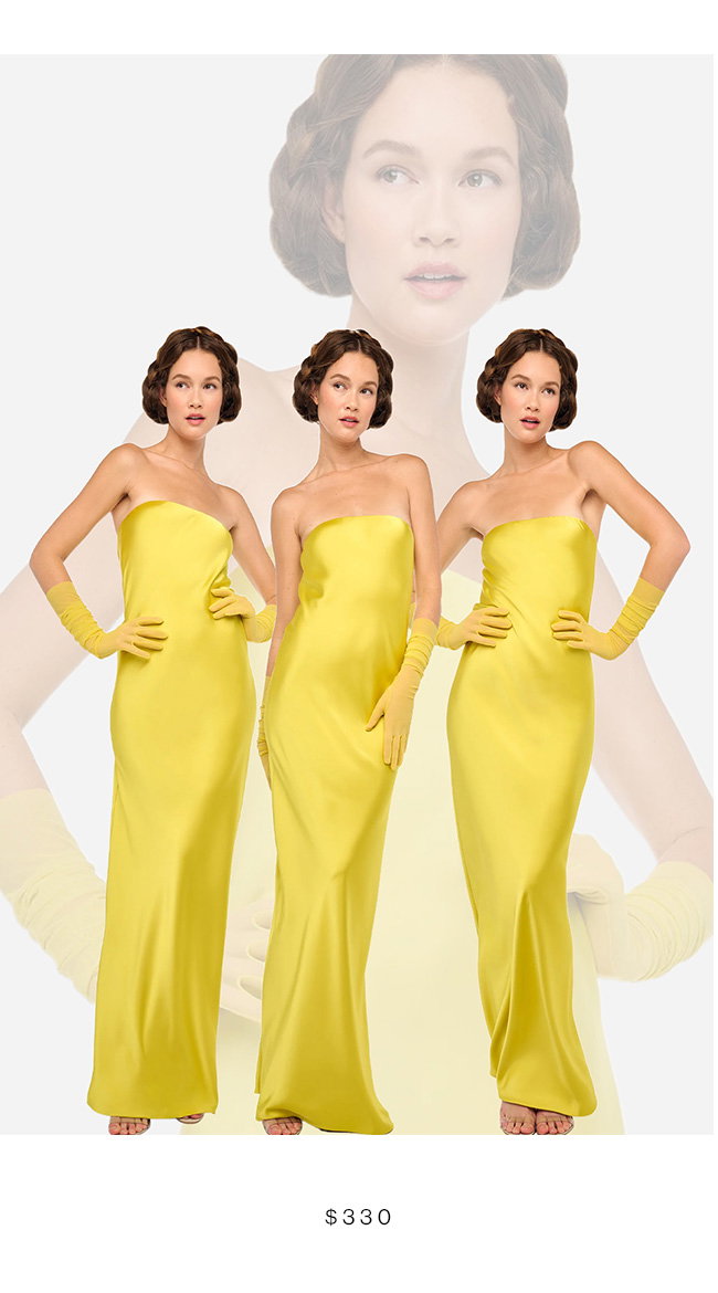 BIAS STRAPLESS GOWN