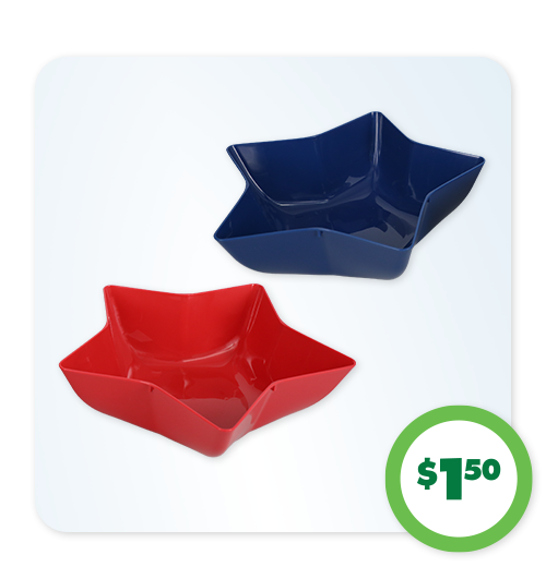 $1.50 Star-Shaped Bowls, 2-ct.