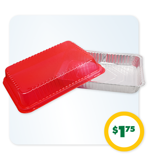 $1.75 Foil Pans with Lids