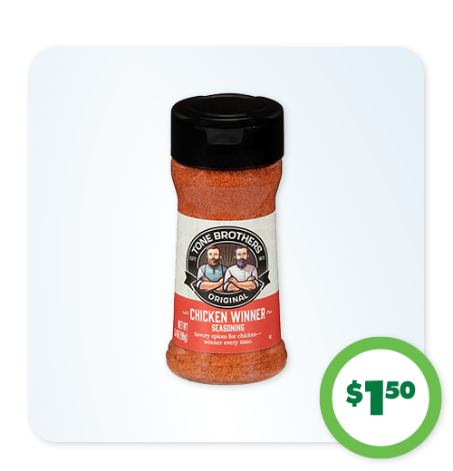 $1.50 Tone Brothers Seasoning