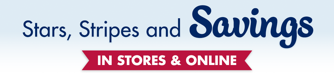 Stars, stripes, and savings.