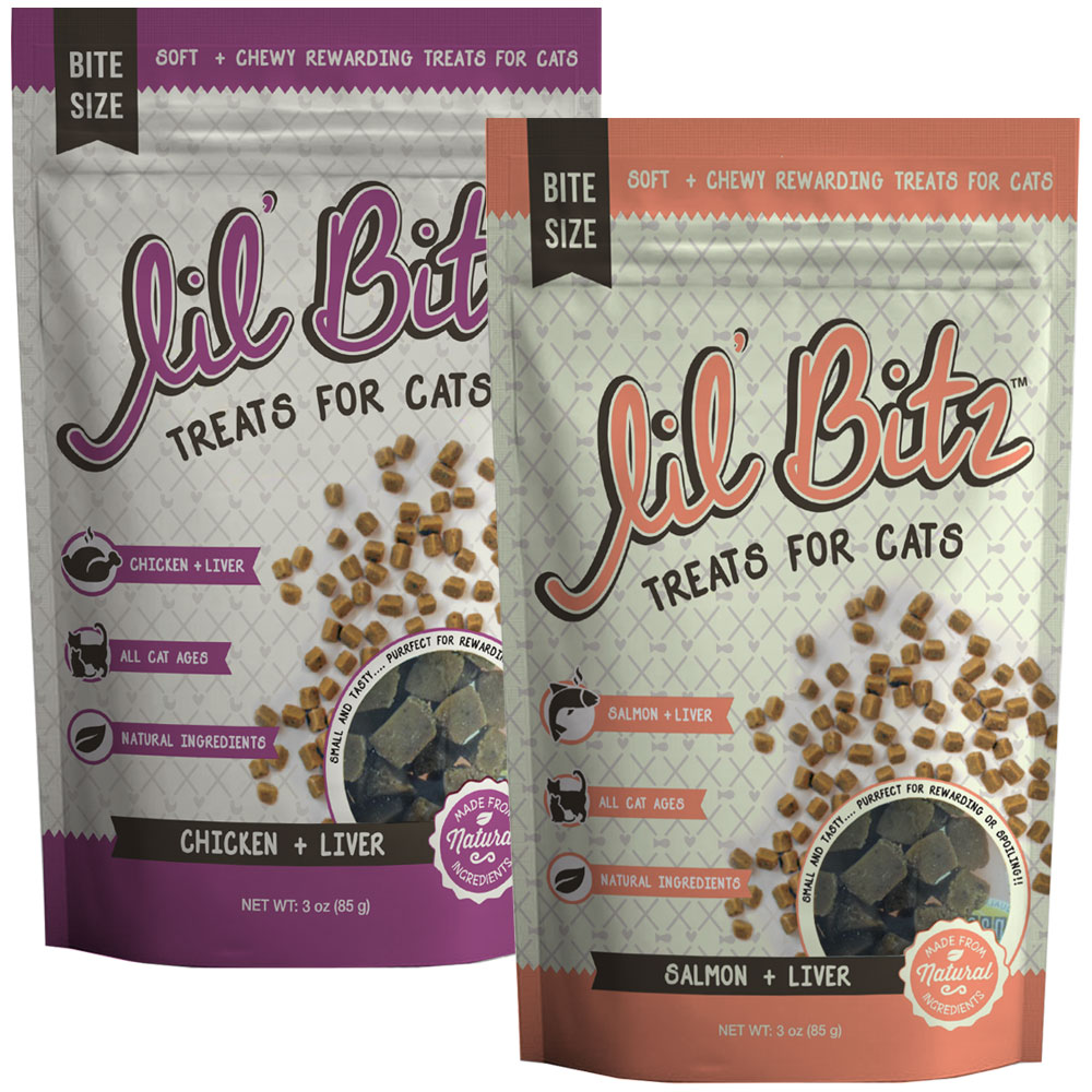 Image of Lil' Bitz Training Treats for Cats Assorted Pack 2-Pack (6 oz)