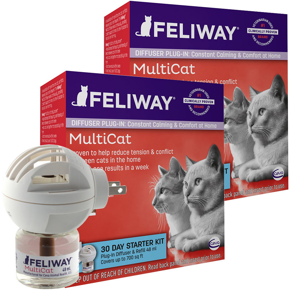 Image of 2-PACK FELIWAY MultiCat 60 Day Starter Kit (2 Complete Kits)