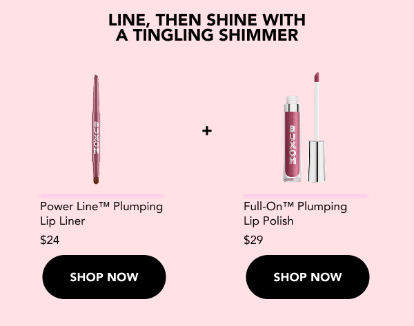 Power line plumping lip line and Full on plumping lip polish