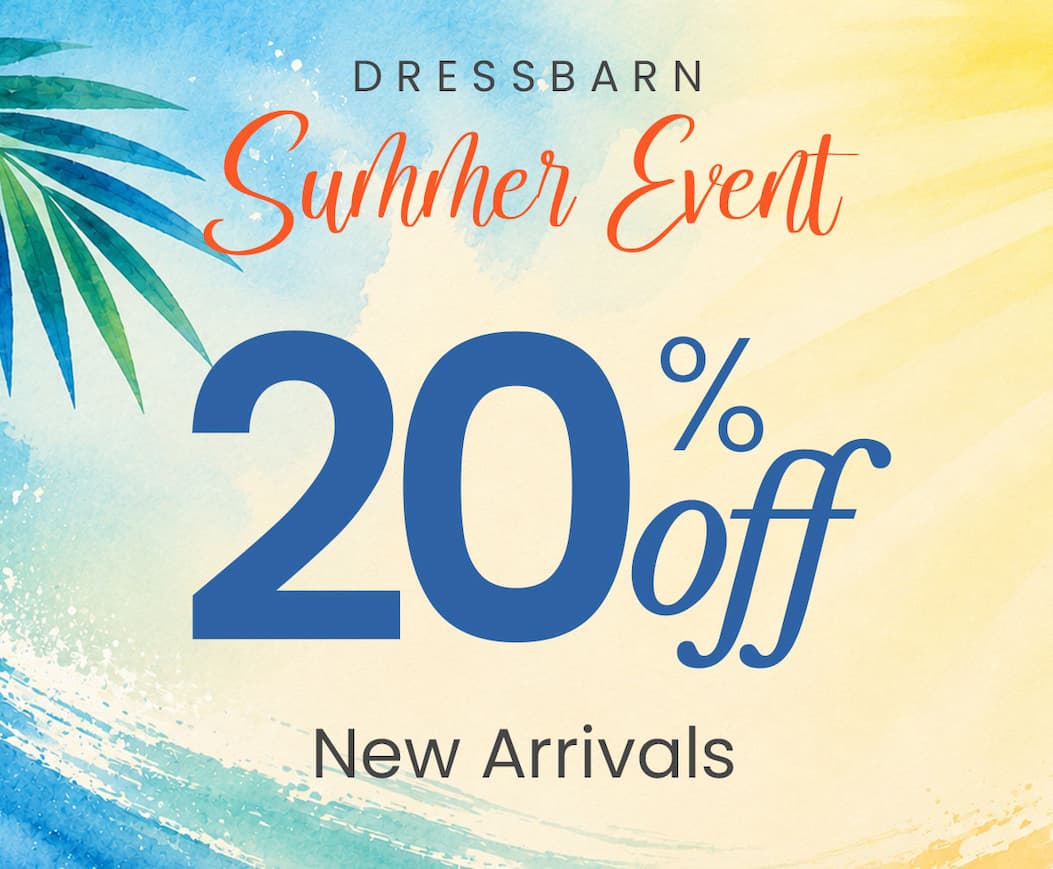 Summer event: 20% off new dresses. 