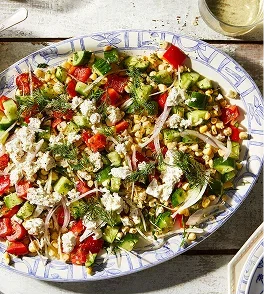Dilled, Crunchy Sweet Corn Salad With Buttermilk Dressing