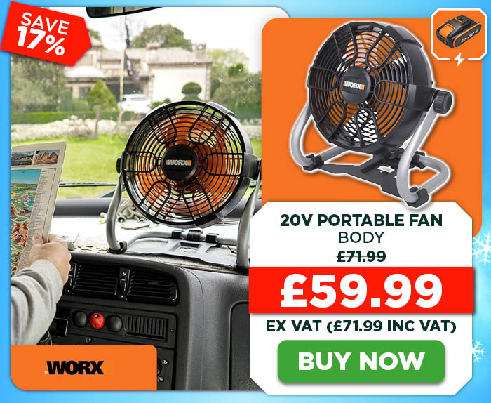 Worx WX095 20V Portable Fan - Body