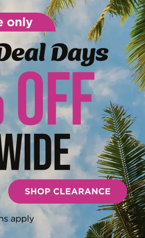 Online only. 40% off sitewide. Shop clearance