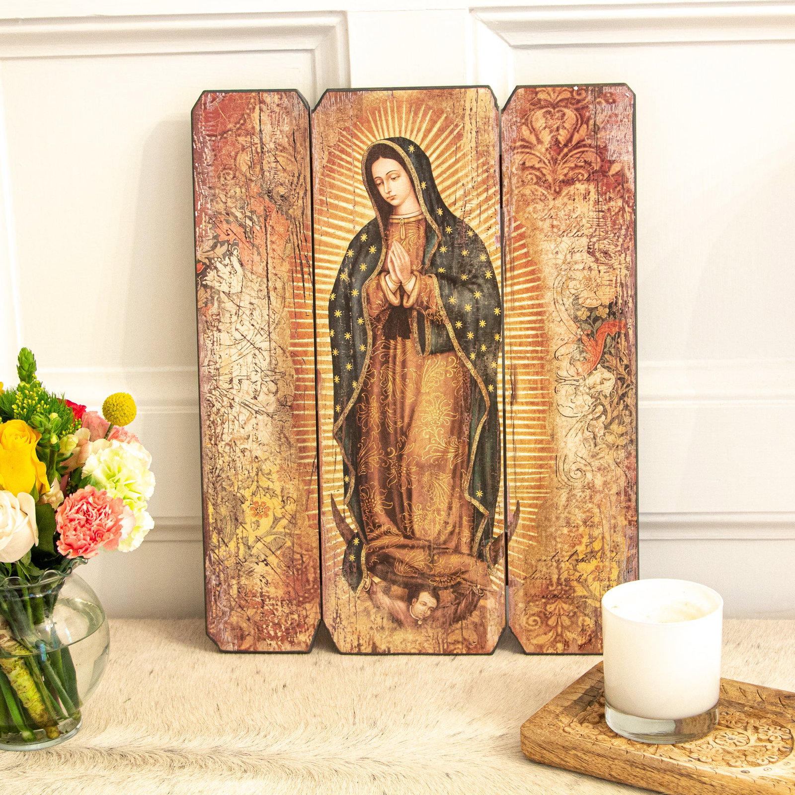 Guadalupe Wooden Wall Plaque