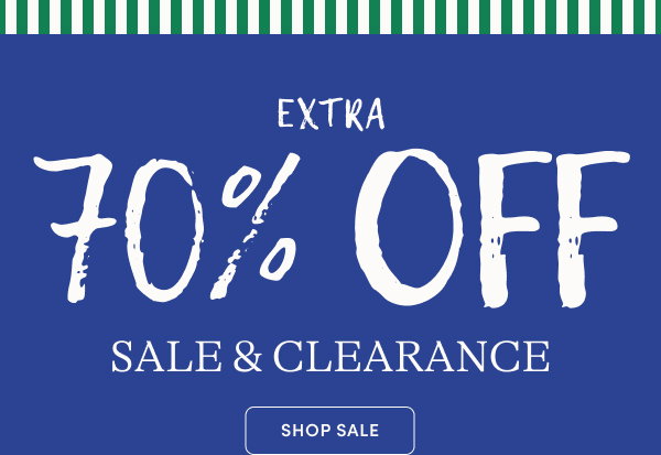 extra 70% off sale & clearance