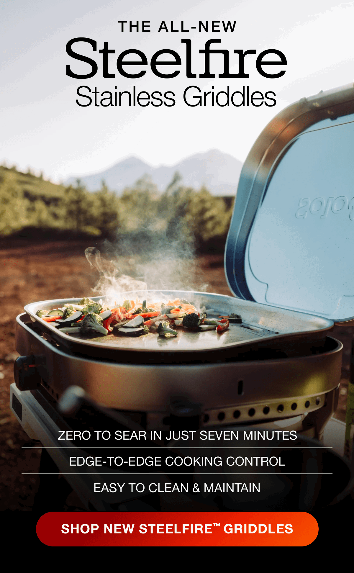 Steelfire 22 Stainless Griddle