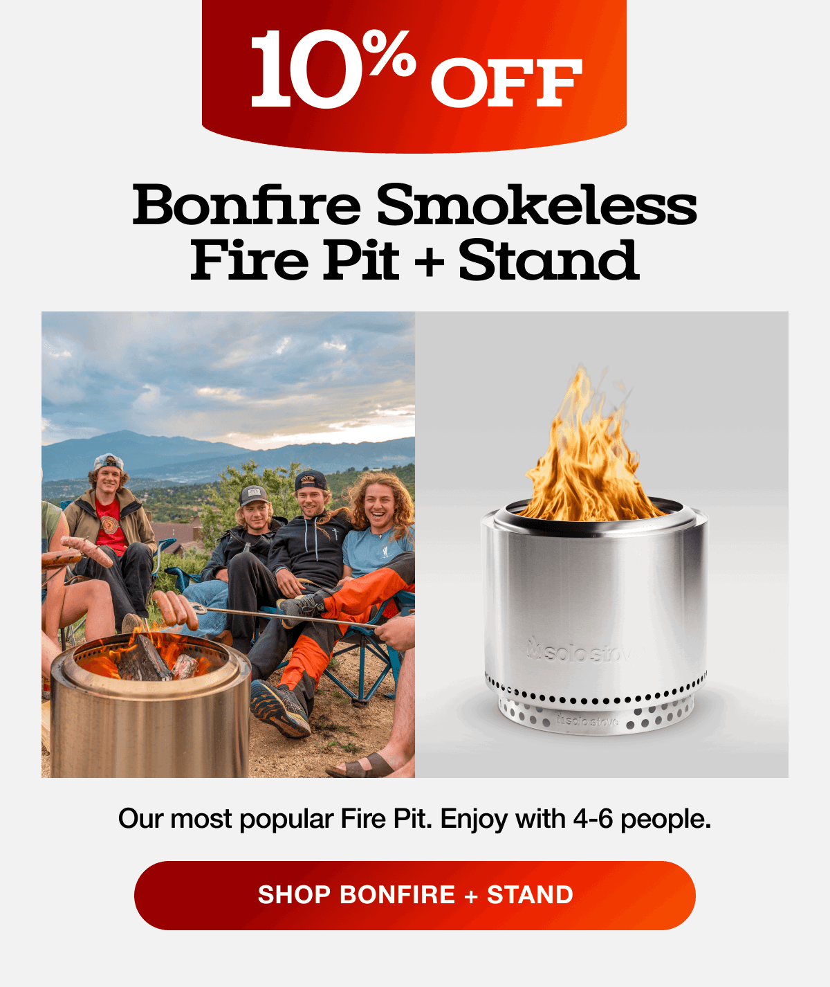 Bonfire 19.5 Fire Pit + Stand Bundle