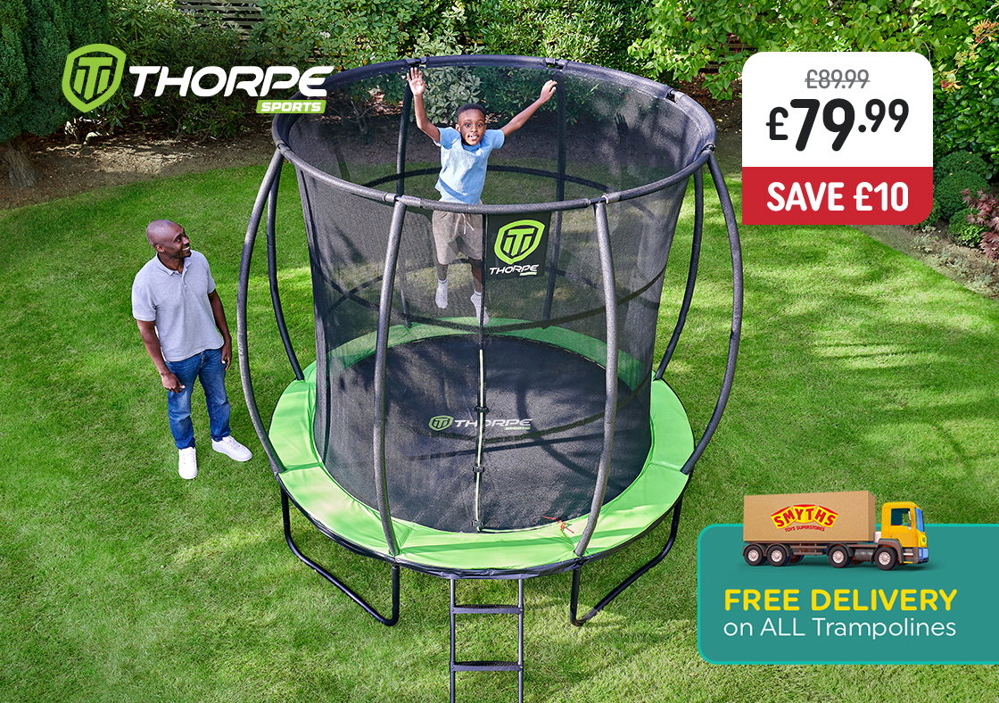 8ft Thorpe Trampoline with Enclosure Net
