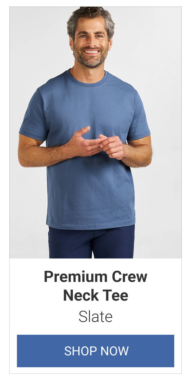 Slate Premium Crew Neck Tee
