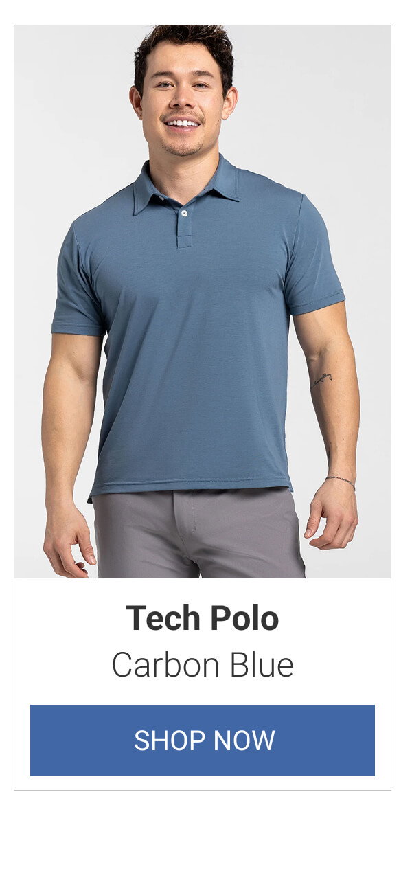 Carbon Blue Tech Polo