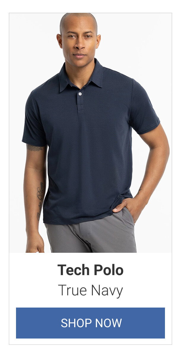 True Navy Tech Polo