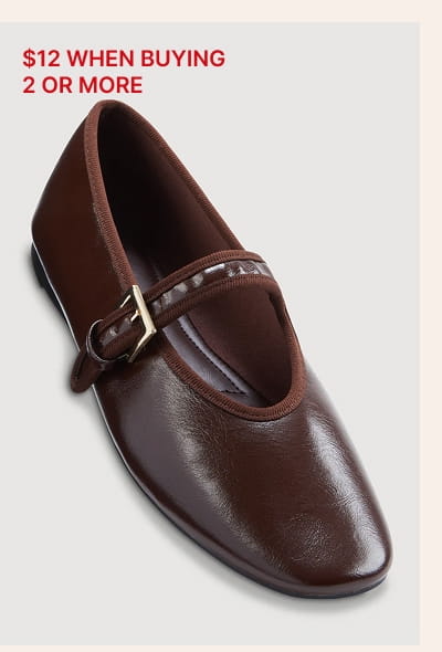 Shop Buckle Strap Mary Jane Flats