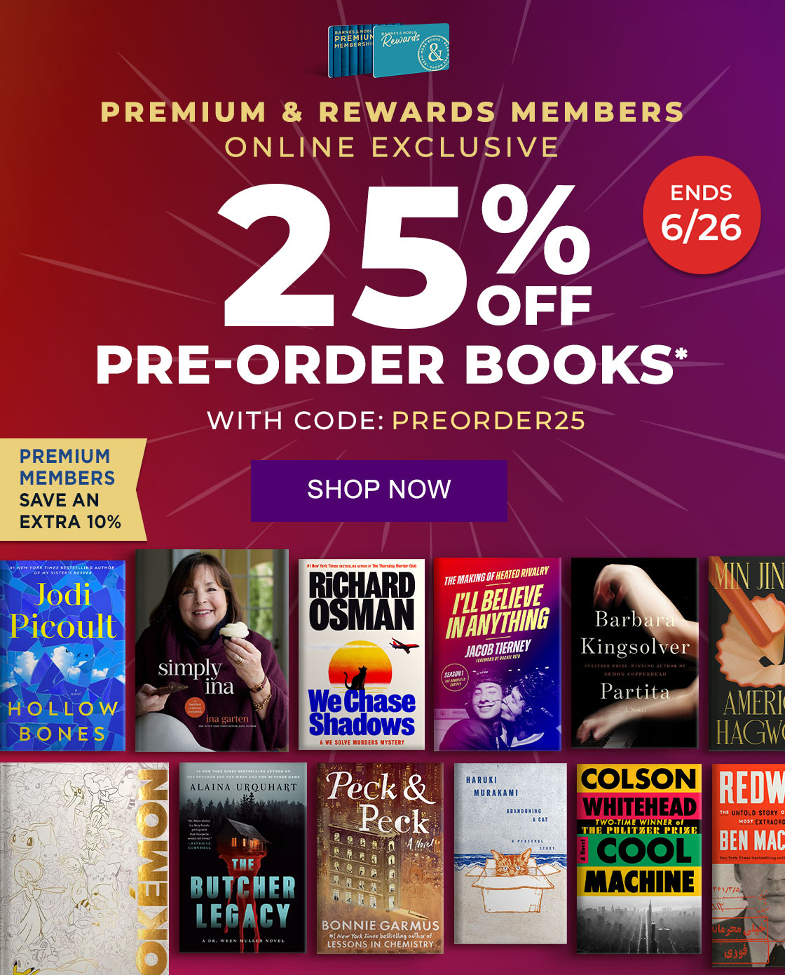ONLINE EXCLUSIVE: PREMIUM & REWARD MEMBERS ONLY | 25% OFF PRE-ORDER BOOKS* WITH CODE: PREORDER25 - SHOP NOW [PREMIUM MEMBERS SAVE AN EXTRA 10%] [ENDS 6/26]*Online only. See page for details.