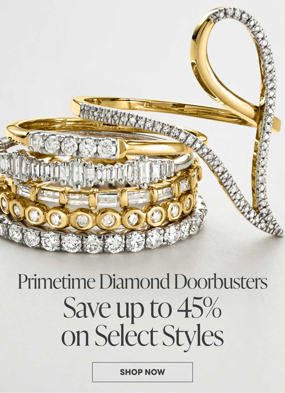 Primetime Diamond Doorbusters. Save up to 45% on select styles