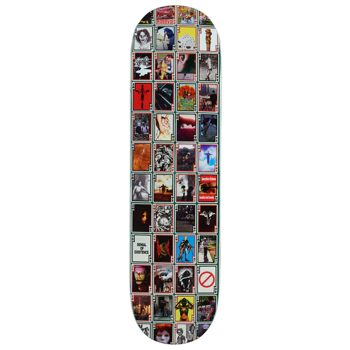 Image of Hockey Playing Cards Shape 1 Team Skateboard Deck - 8.38"