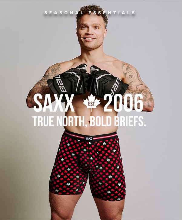 Seasonal Essentials: Canada Maple Leaf Print Boxer Brief