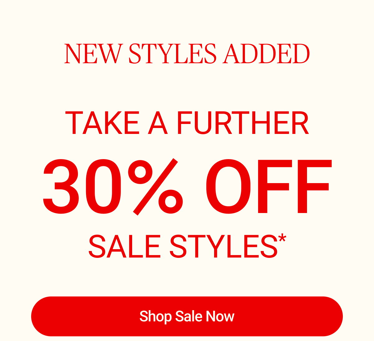 Take a Further 30% Off sale