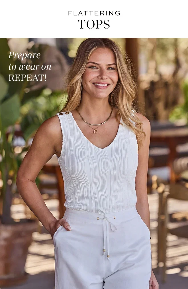 White Textured Vest Jersey Top
