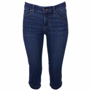 Natural Reflections Campside 5-Pocket Skimmer Capris - Dark Wash