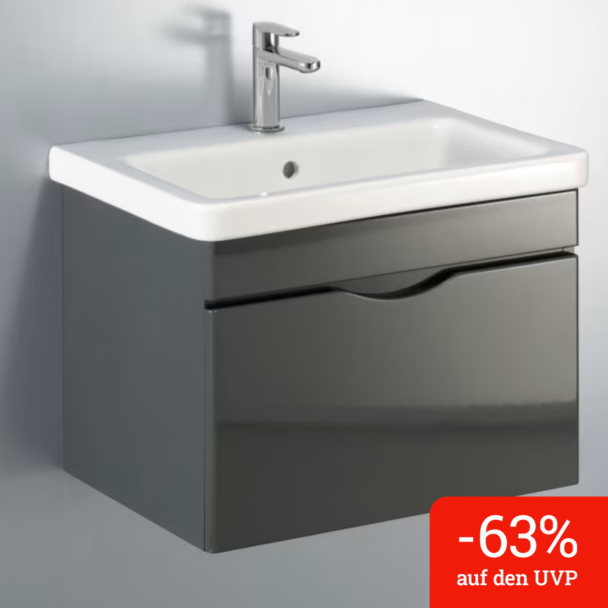 Home Waschtisch mit Unterschrank 60 cm, 1 Auszug