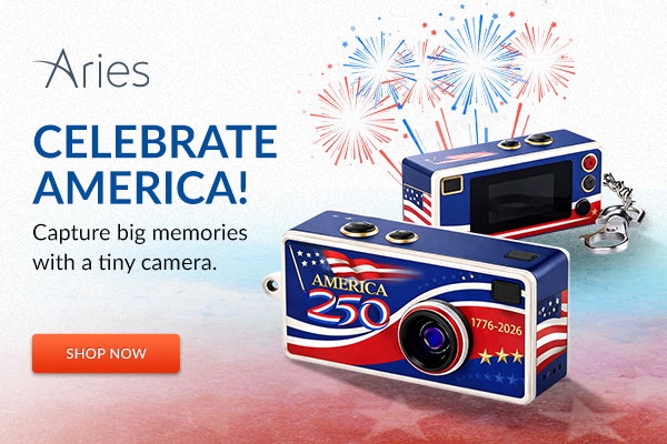 Aries | Capture big memories with a tiny camera. | Shop Now