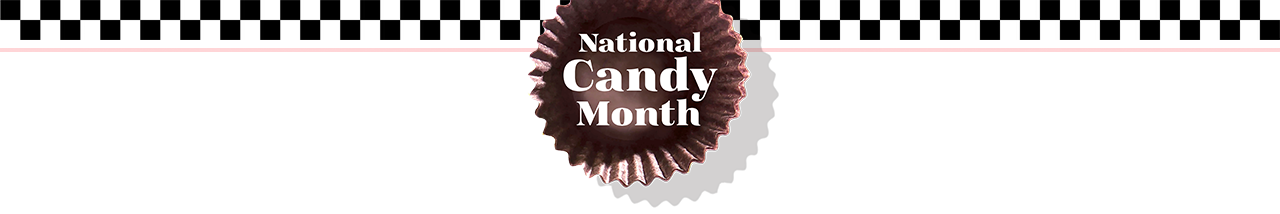 National Candy Month checkerboard top