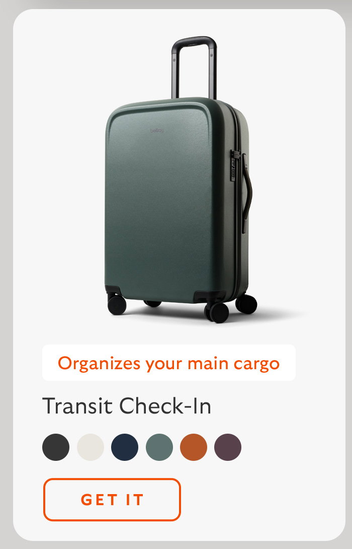 [Product name] Transit Check-In [Starburst] Organizes your main cargo
