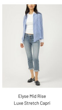 Elyse Mid Rise Luxe Stretch Capri