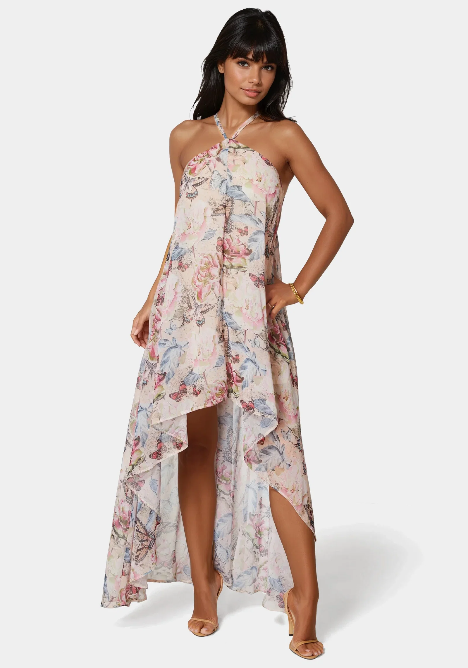 Image of High Low Chiffon Maxi Dress